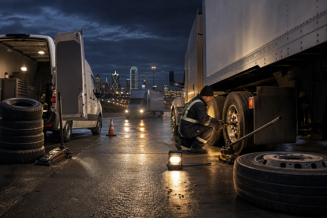Best 24/7 Emergency Truck Tire Service DFW