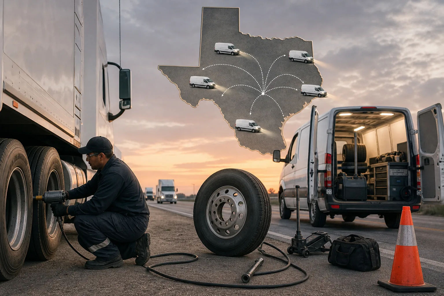 Illustration for Texas Commercial Tire
