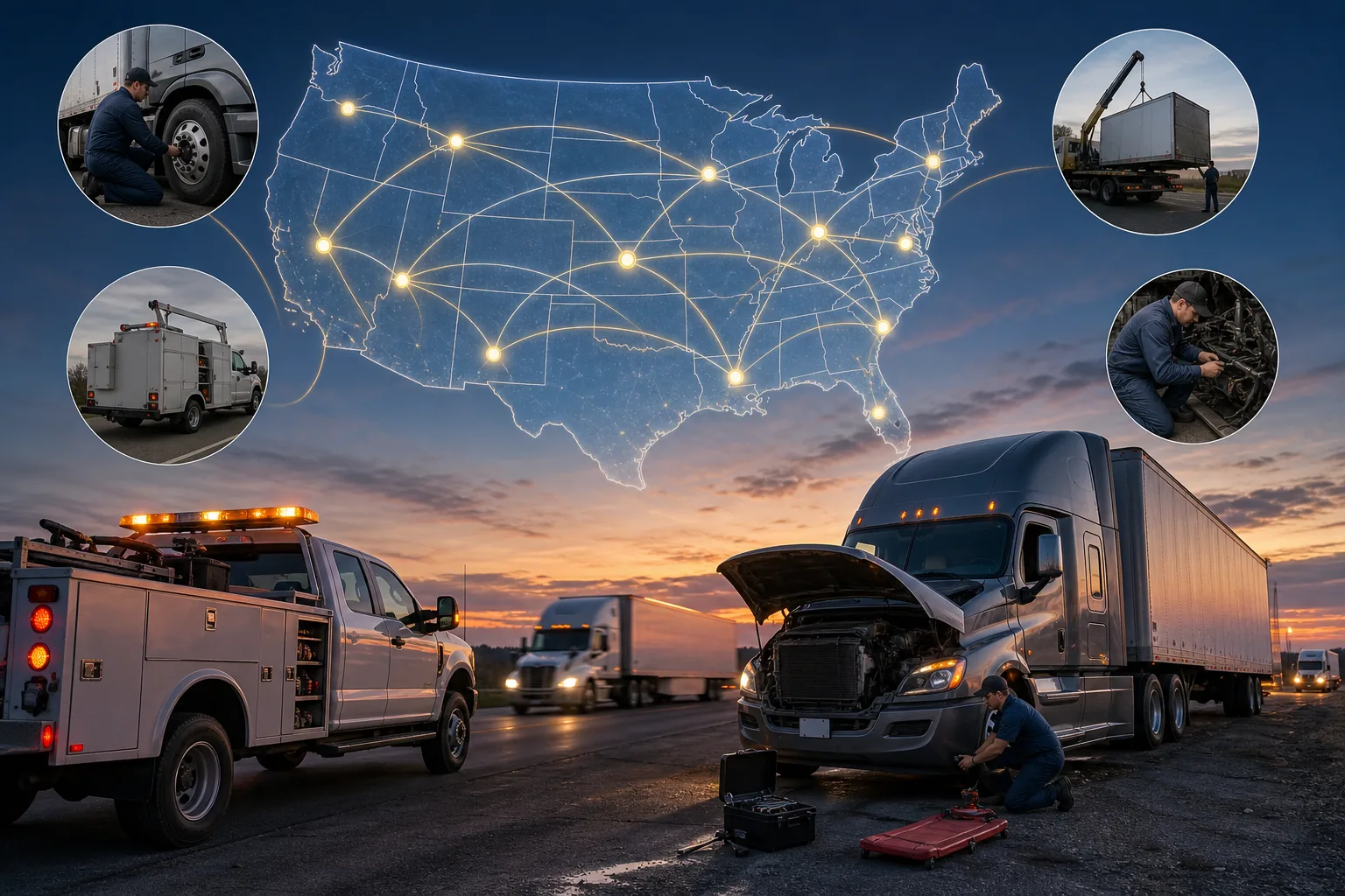 Illustration for National truck roadside networks