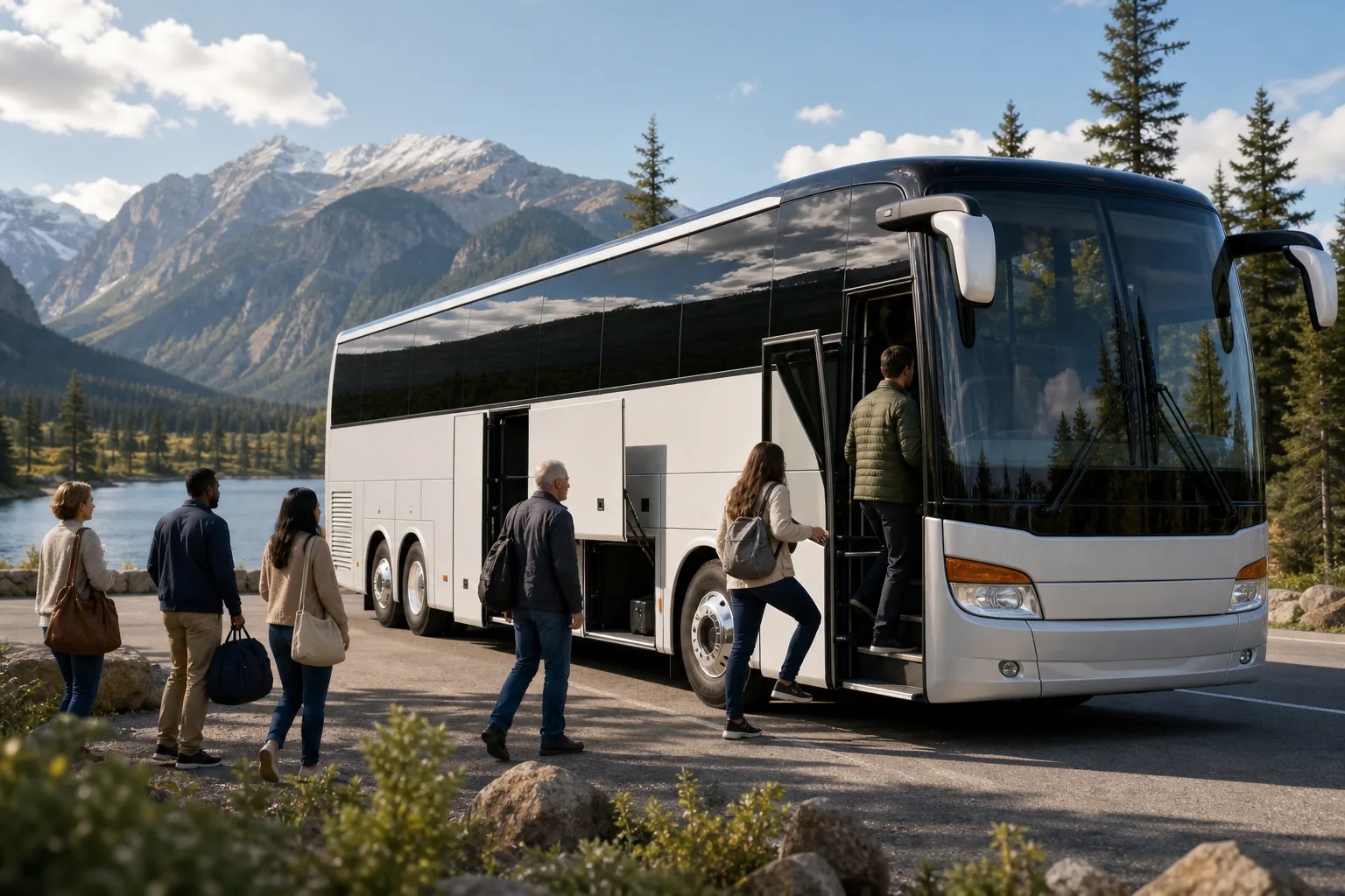 Illustration for Setra 56-Passenger Coach