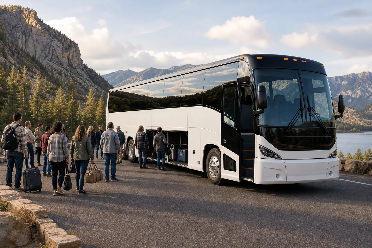 Illustration for Amaya 56-Passenger Coach