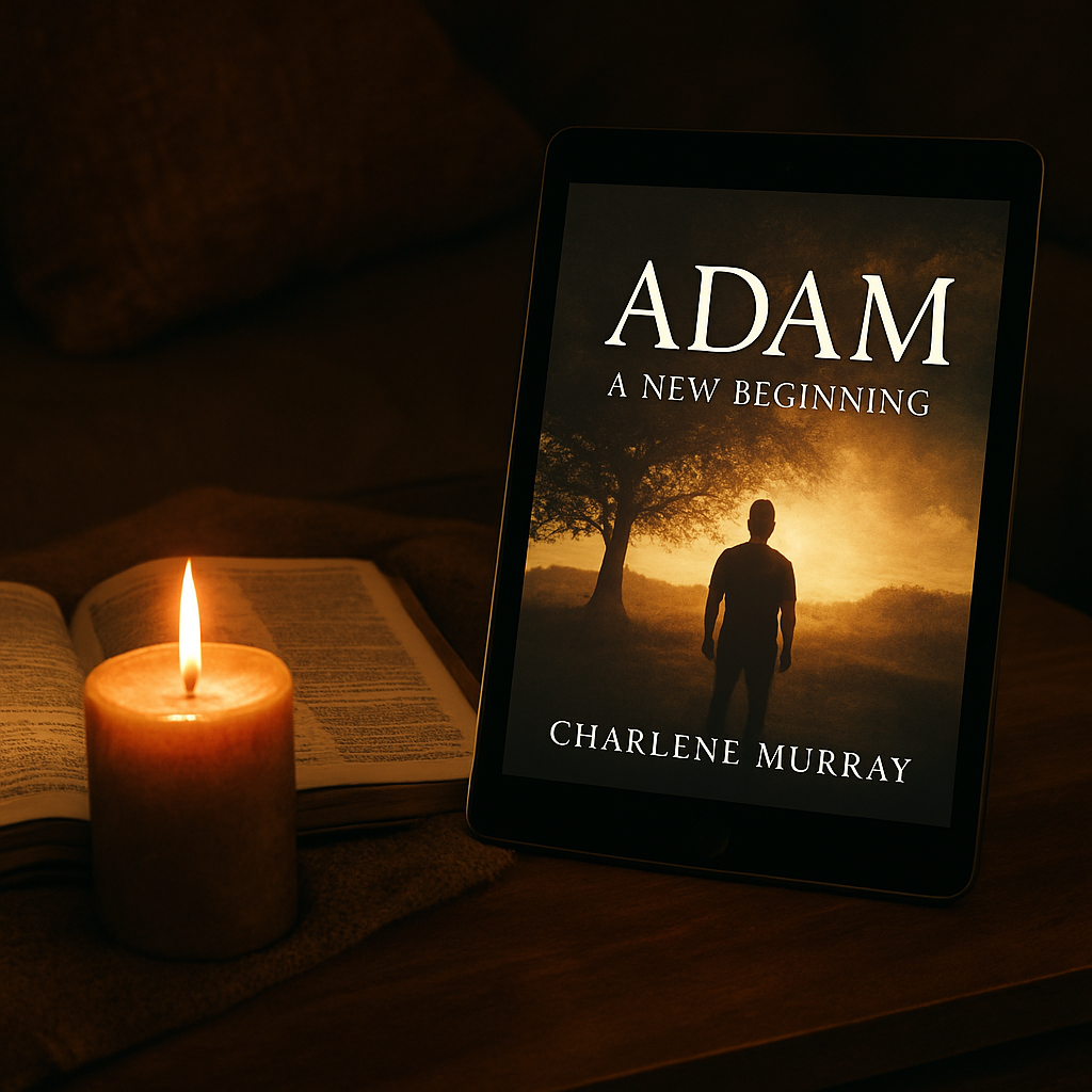 A cozy reading nook with a Bible, a candle, and a copy of the 