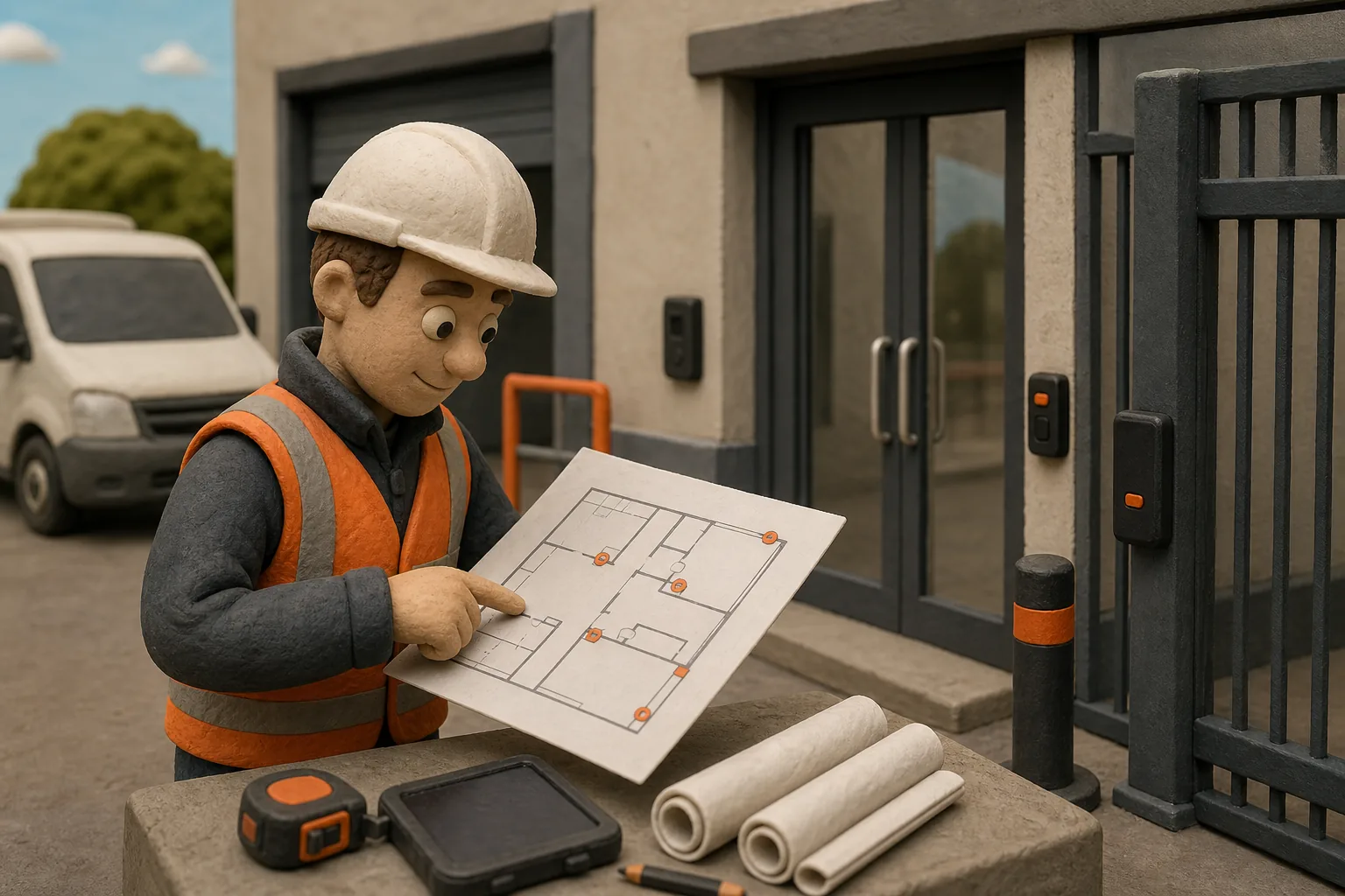 UK commercial access control site survey and door planning