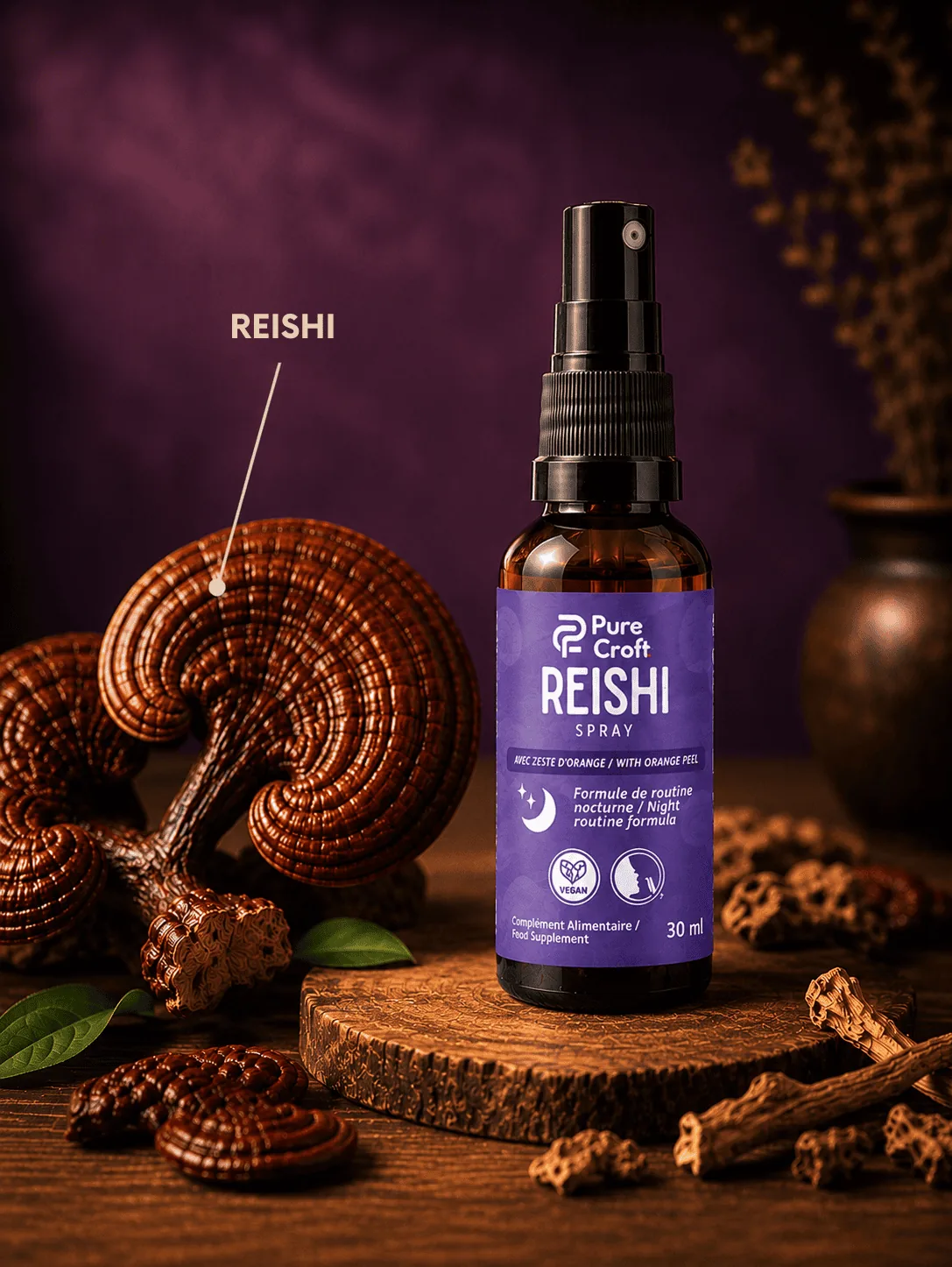 Comparaison entre spray et gouttes de reishi sublingual