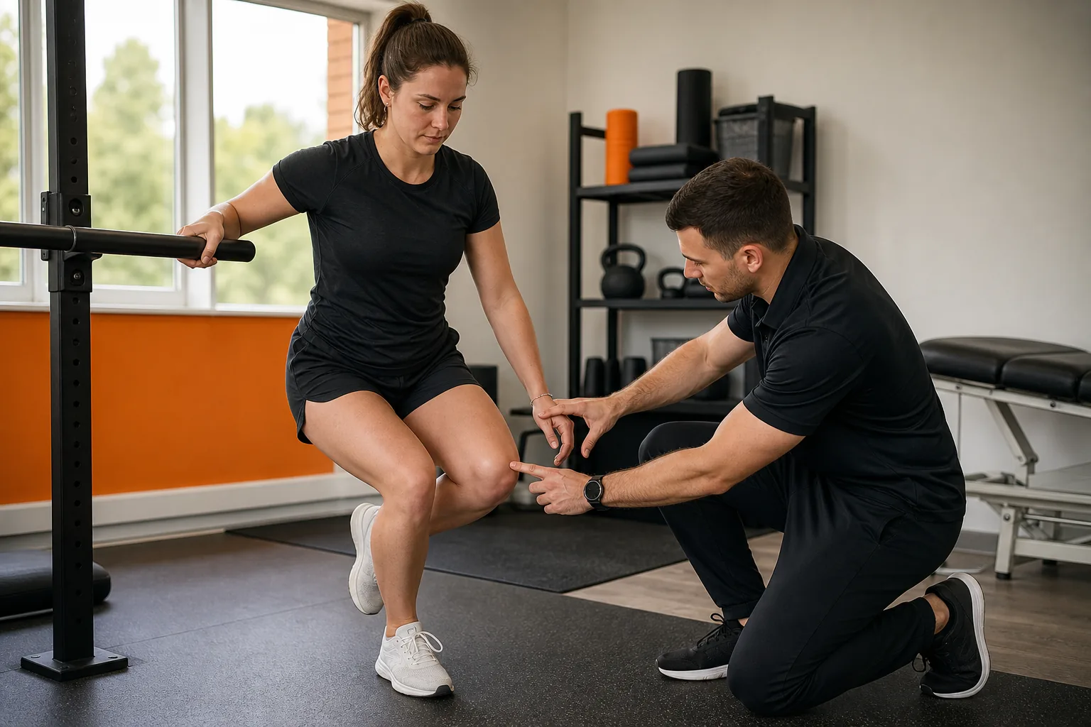 ACL rehab pathway assessment for strength and knee control.