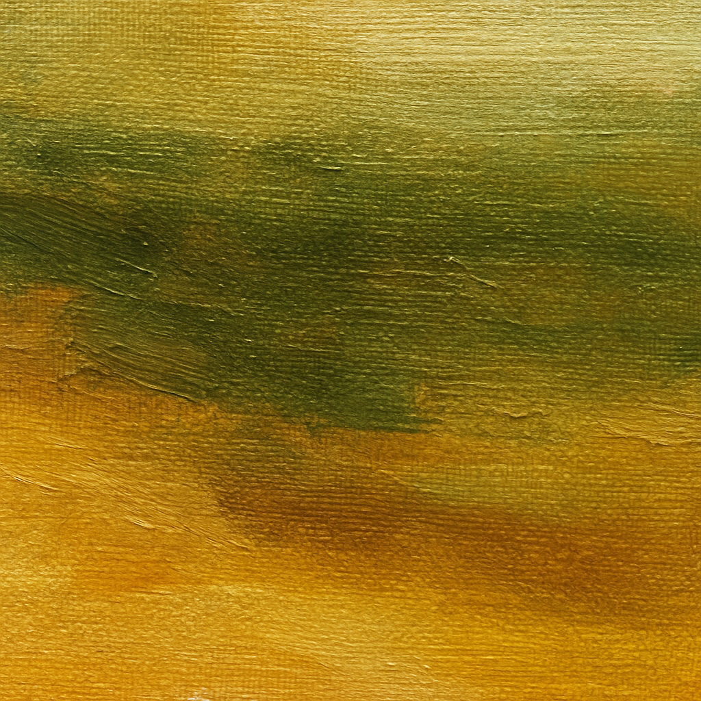 A close‑up of an acrylic painting showing three distinct layers – a loose base wash, a mid‑tone structured layer, and a thin transparent glaze on top. Alt: Layered acrylic painting technique showing depth and glaze.