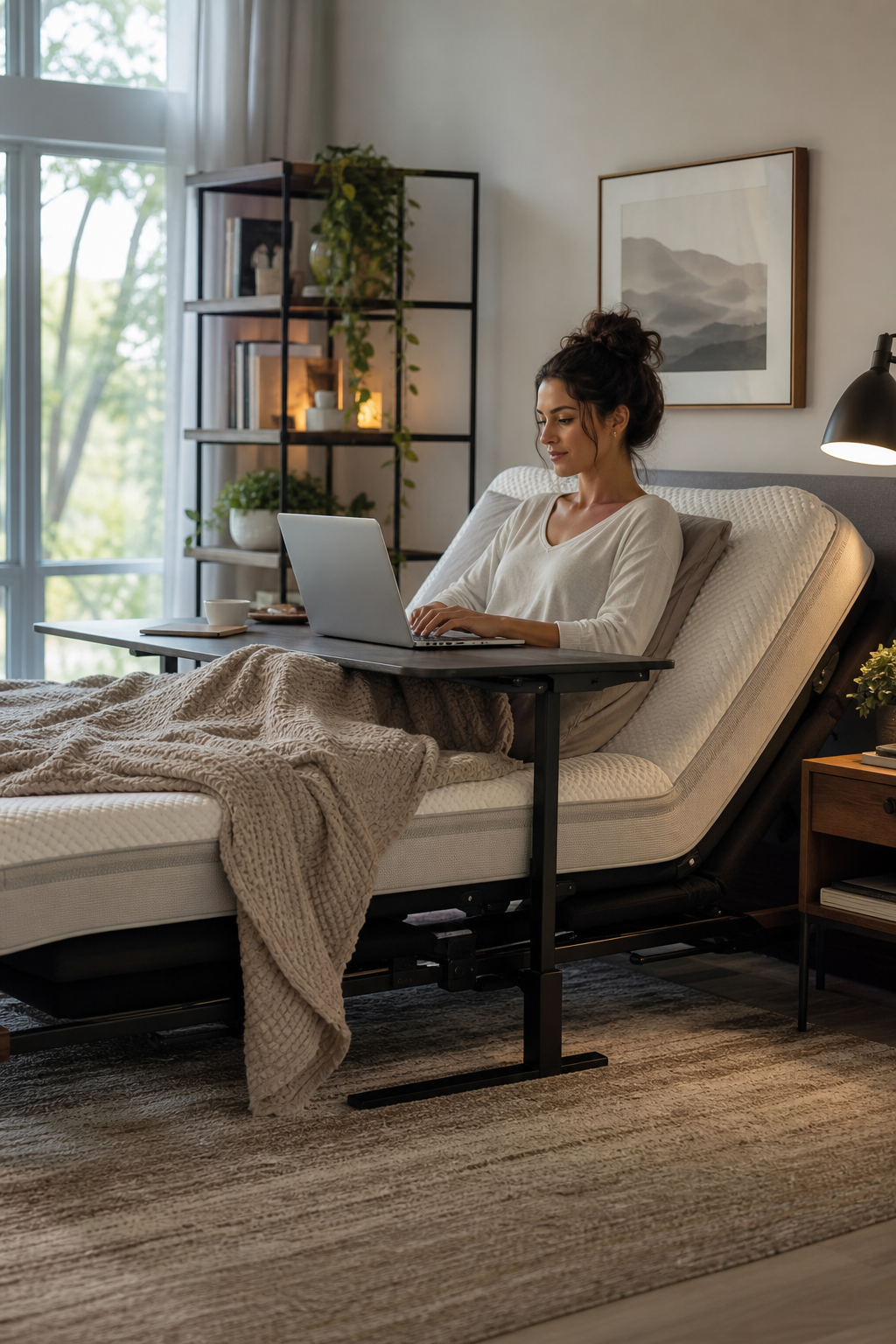 adjustable bed for home office setup
