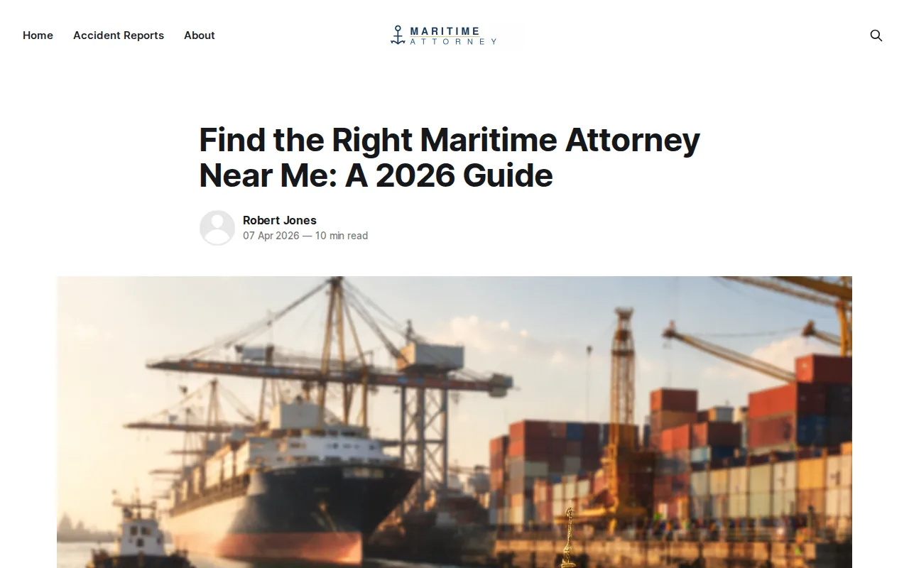 maritimeattorney.ai: visual reference for 1. maritimeattorney.ai (Our Top Pick) , Expert Admiralty Law Services