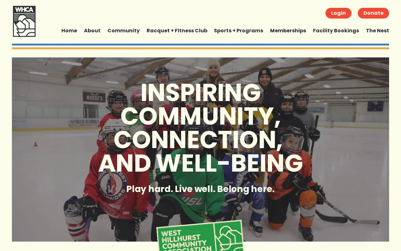 Screenshot of the West Hillhurst website