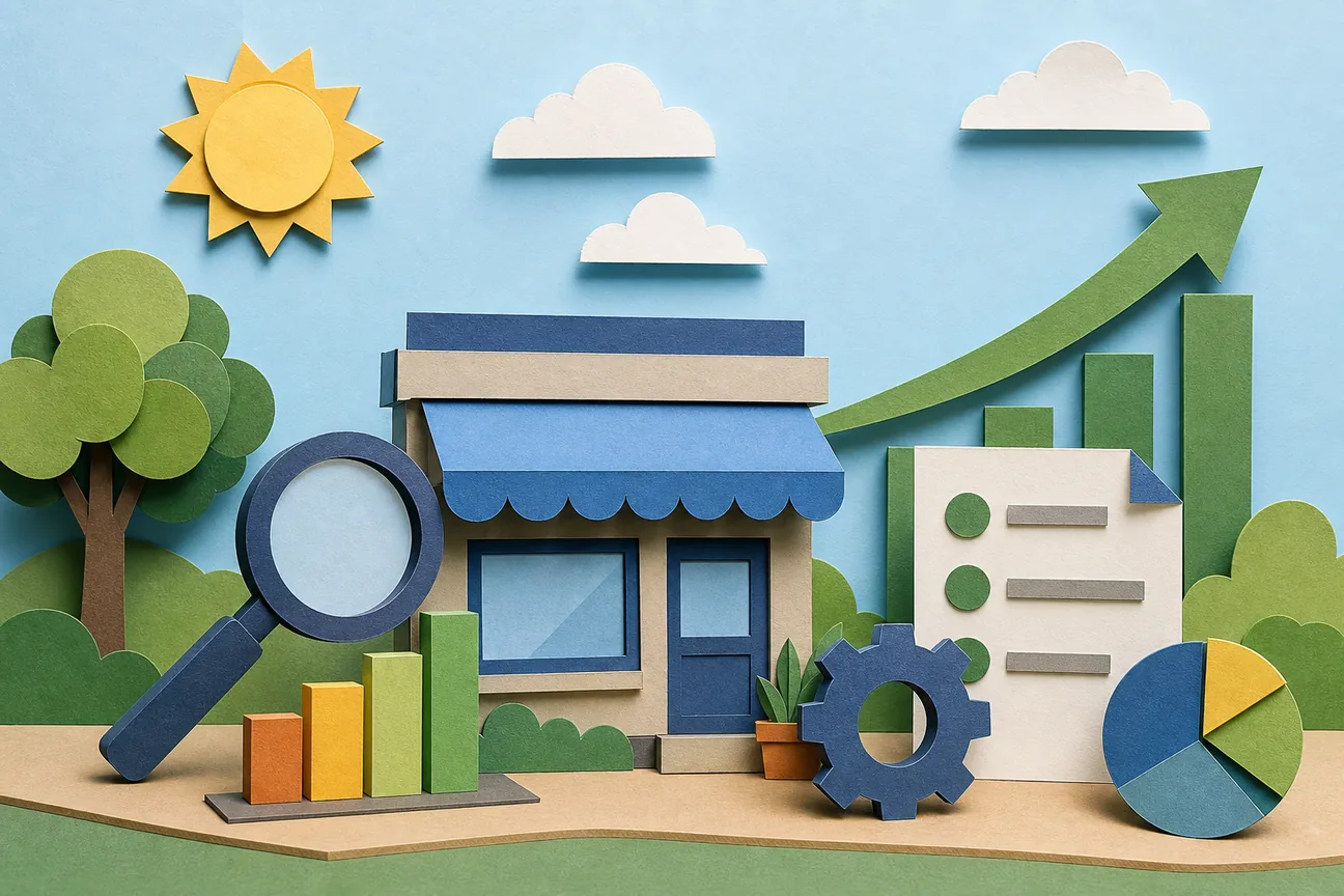 Papercraft illustration of Best Affordable SEO Services for Small Business