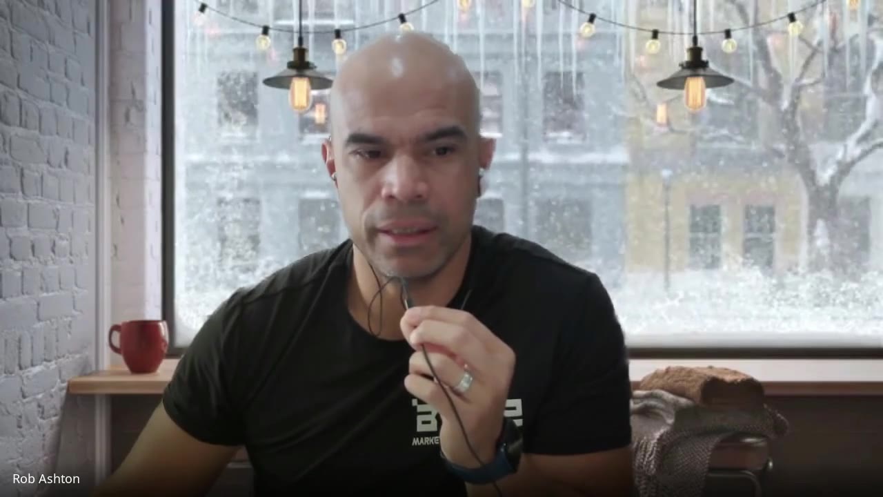 Rob Ashton speaking on a video call