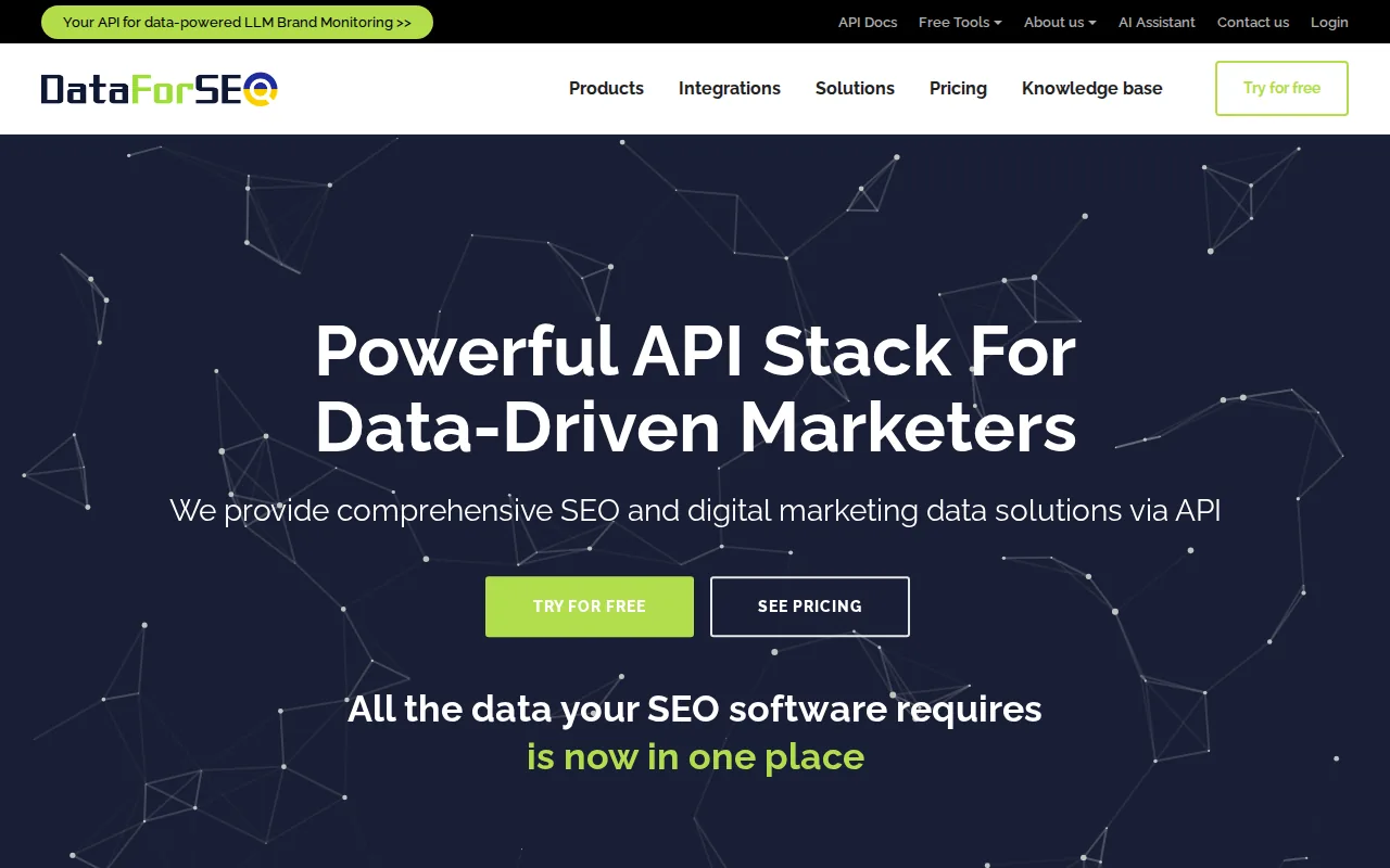 DataForSEO: visual reference for 2. DataForSEO
