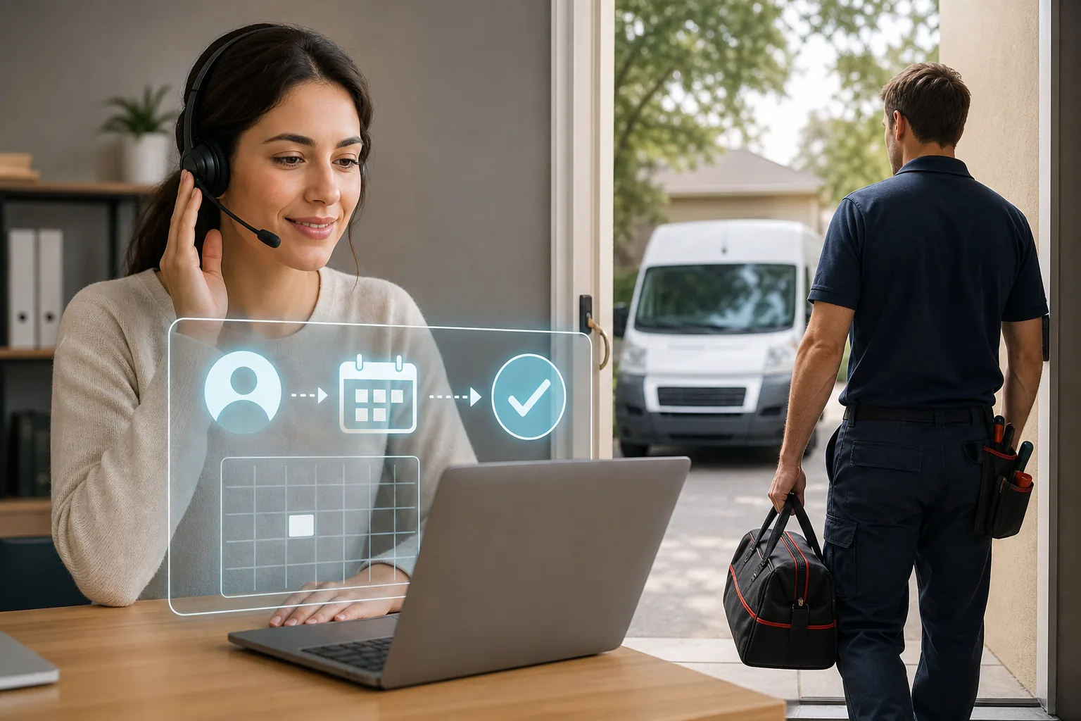 Illustration for AI Appointment Setters
