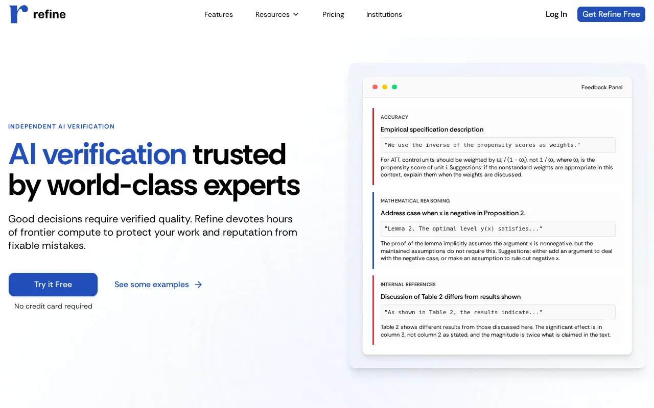 Screenshot of the ReFi website
