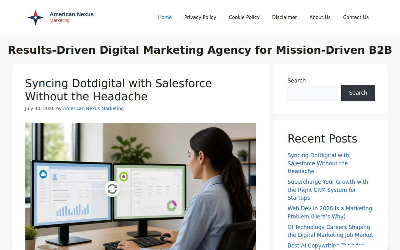 Nexus Marketing Agency: visual reference for 1. Nexus Marketing Agency — Best Managed AI Content Service for Mission-Driven Orgs