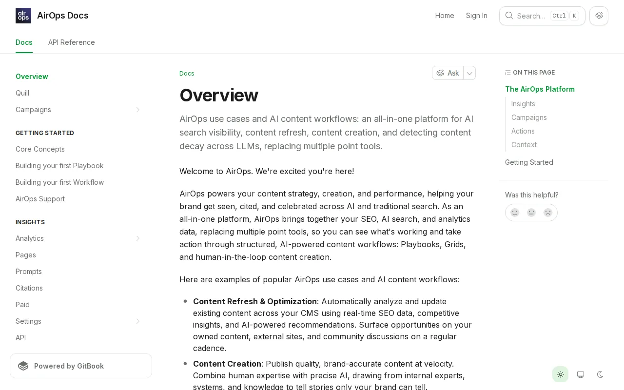 AirOps: visual reference for 7. AirOps — Enterprise AI Content OS for High-Volume Publishing at Scale