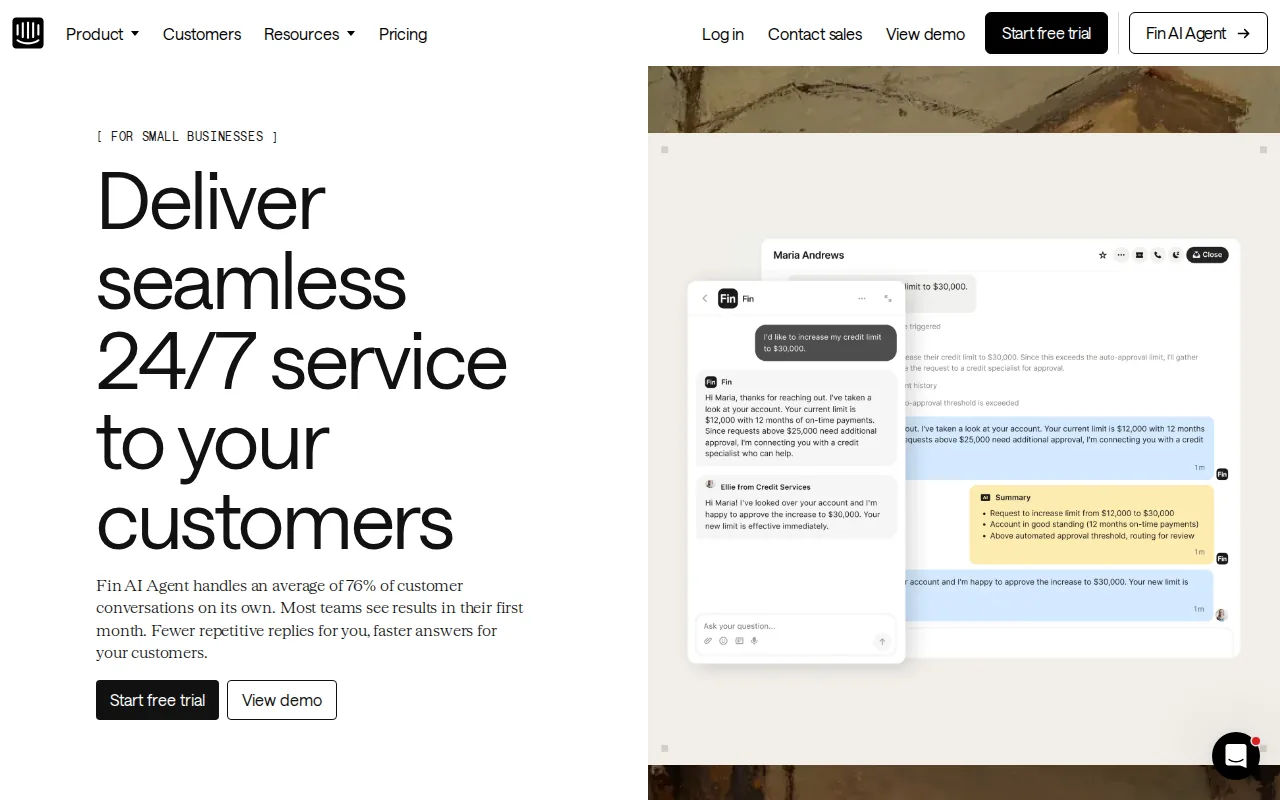 Fin (Intercom): visual reference for 3. Fin (Intercom) — Per-Resolution Billing With Shopify Connectors