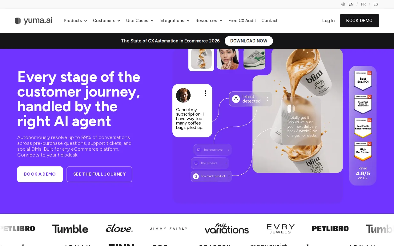 Yuma AI: visual reference for 5. Yuma AI — Performance-Based Agent for Shopify and Gorgias Users