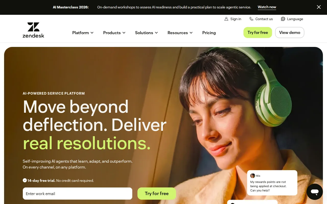 Zendesk: visual reference for 8. Zendesk — General-Purpose Helpdesk Adapted for Shopify Stores