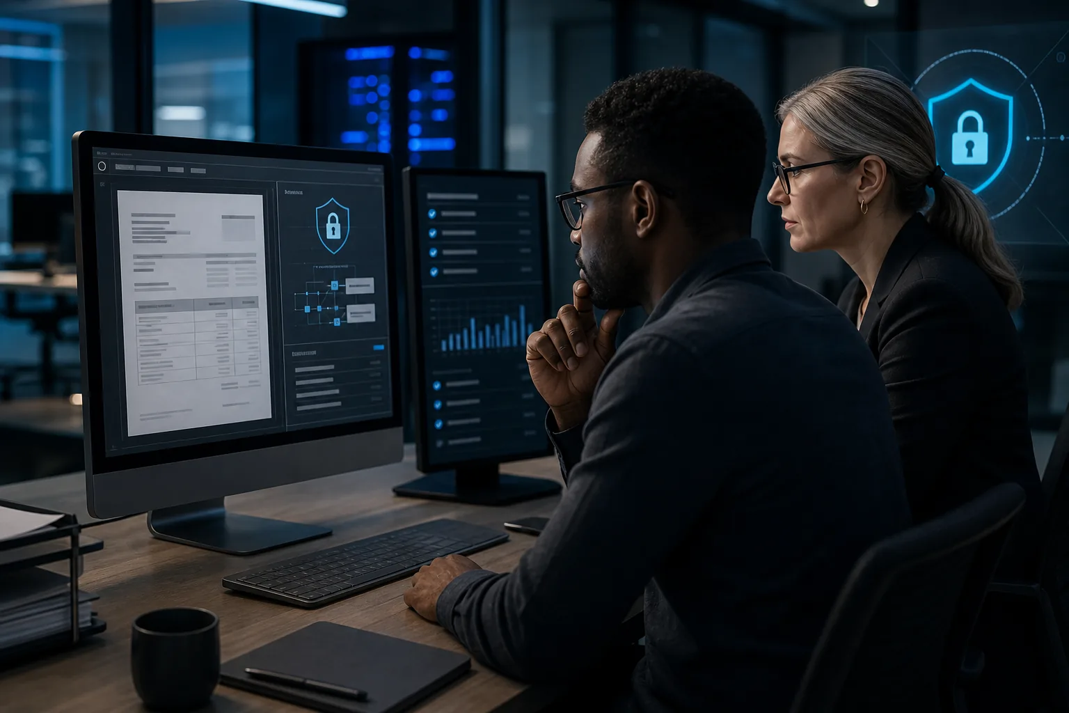 Security and privacy controls for AI invoice processing in healthcare.