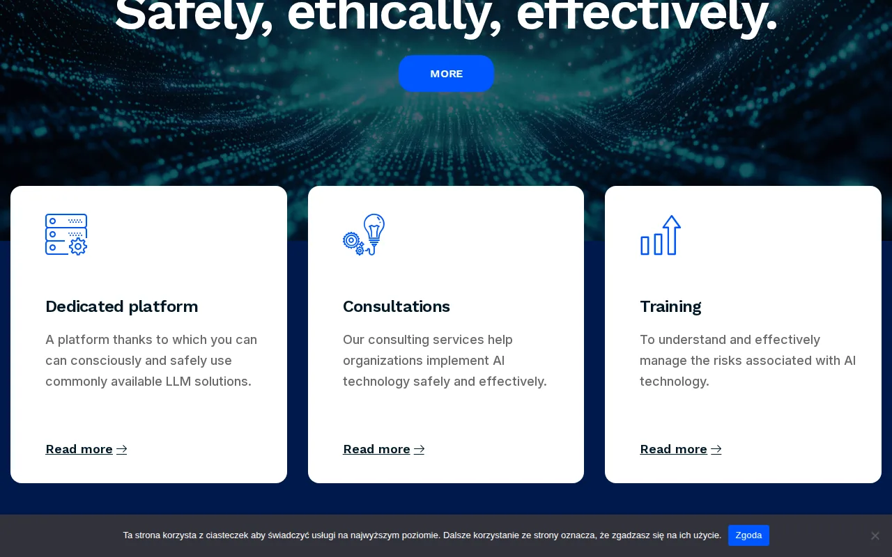 Screenshot of the Governed AI Rollout Consultants for Engineering-Heavy Projects website