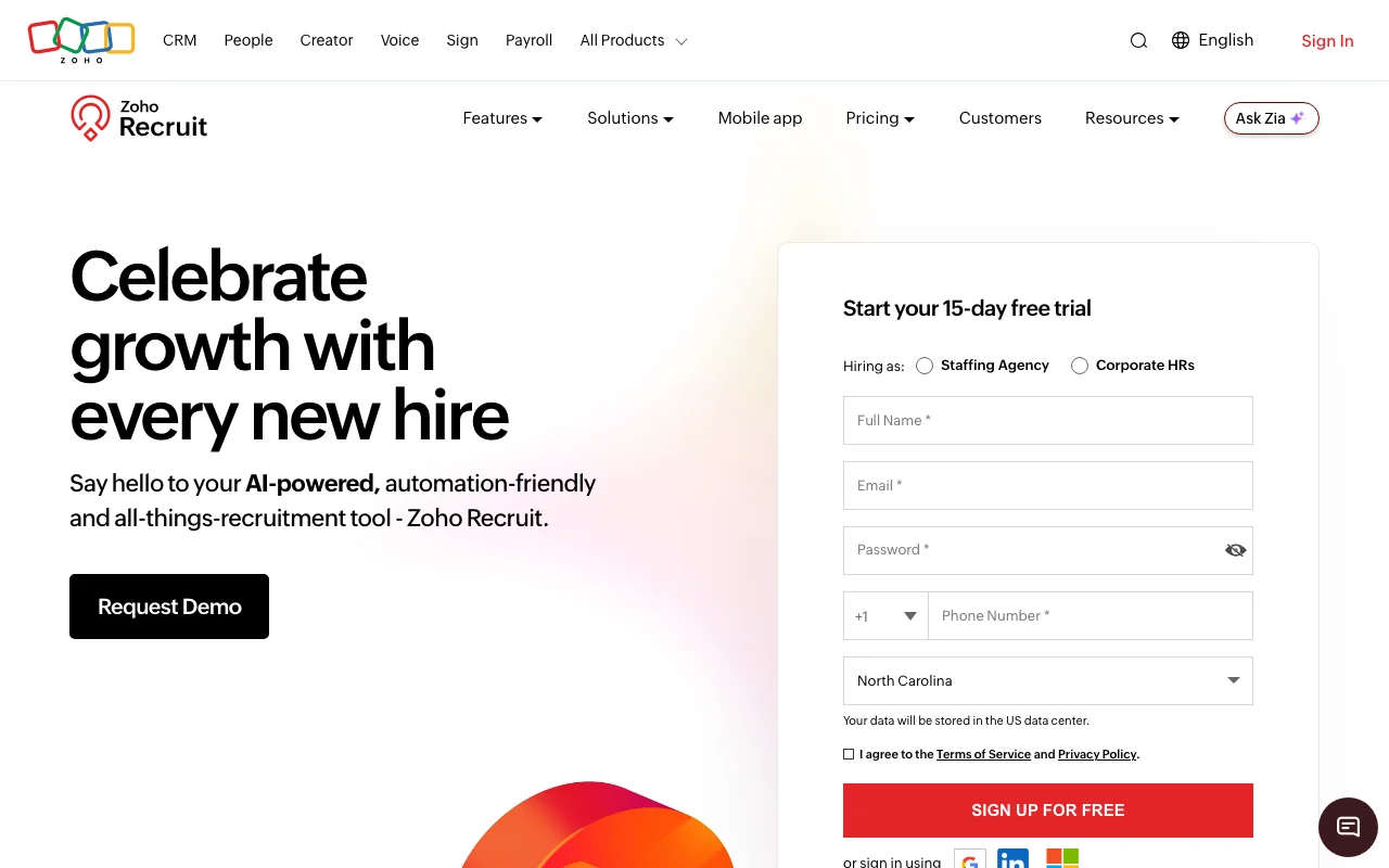 Illustration for Zoho Recruit