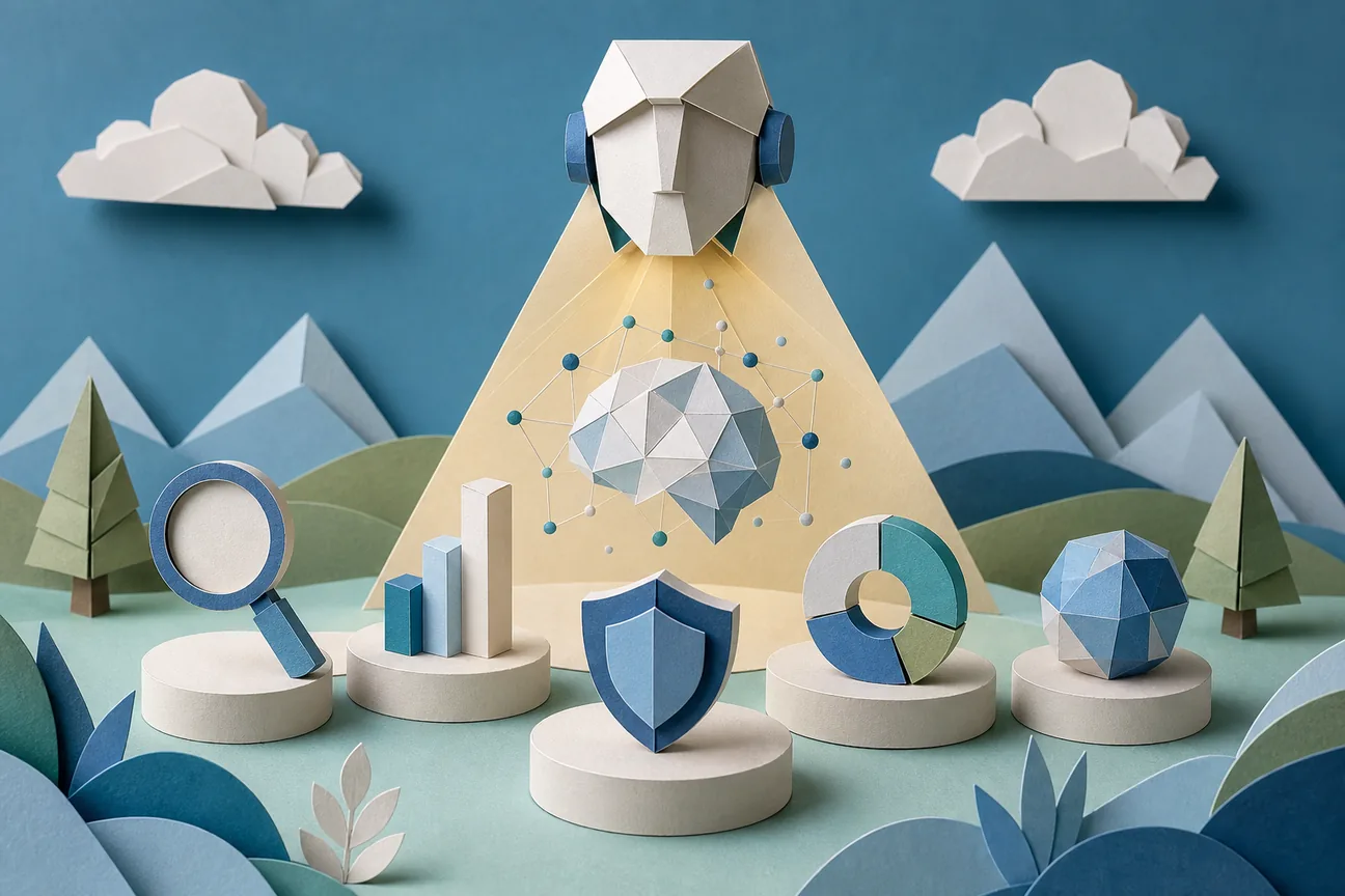 Papercraft illustration of Best AI Visibility Tool: 5 Options for 2026