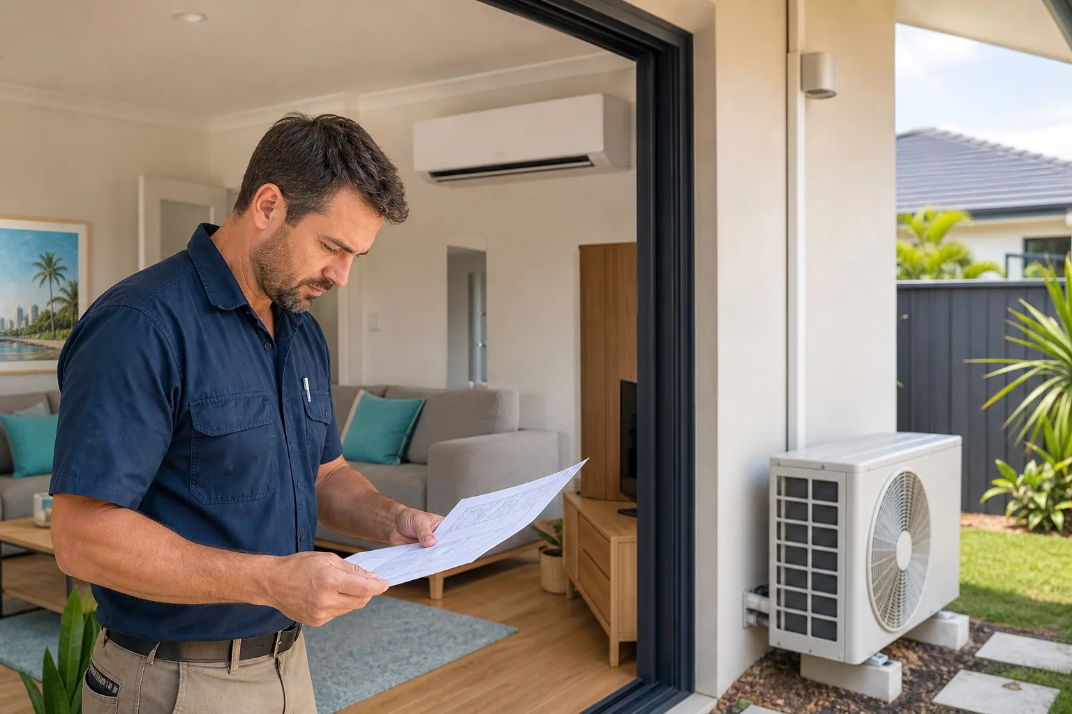 split system air conditioner installation price assessment in Brisbane