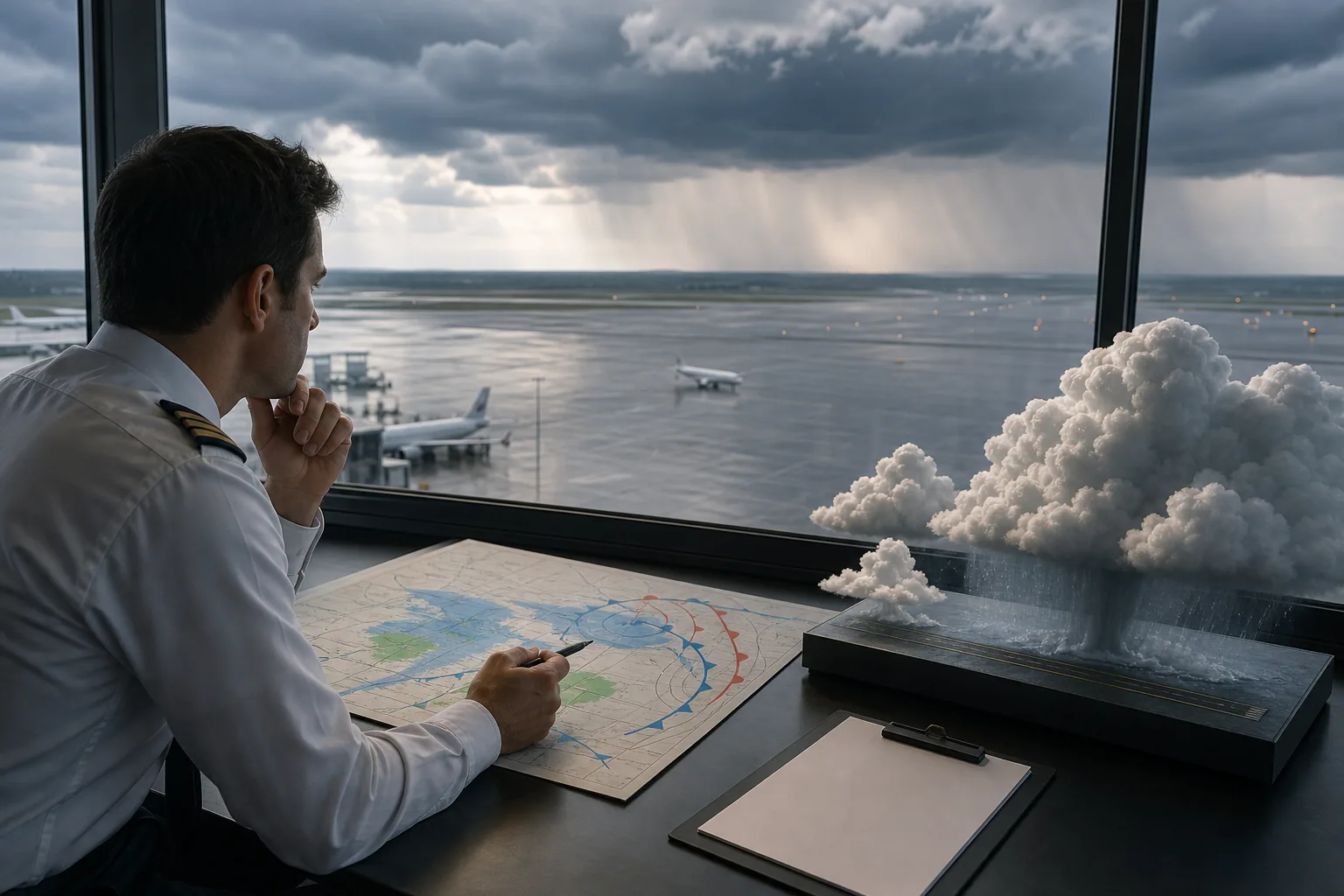 Illustration for Decode the METAR. Demonstrate Usable Weather Interpretation