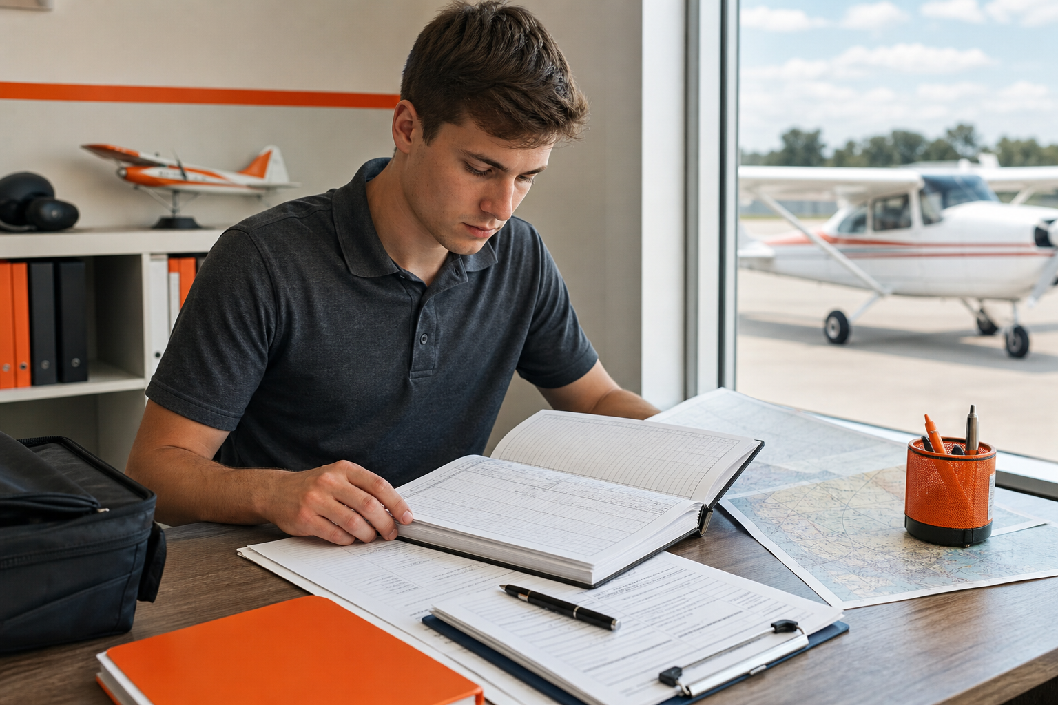 aspiring pilot checking airline transport pilot license requirements