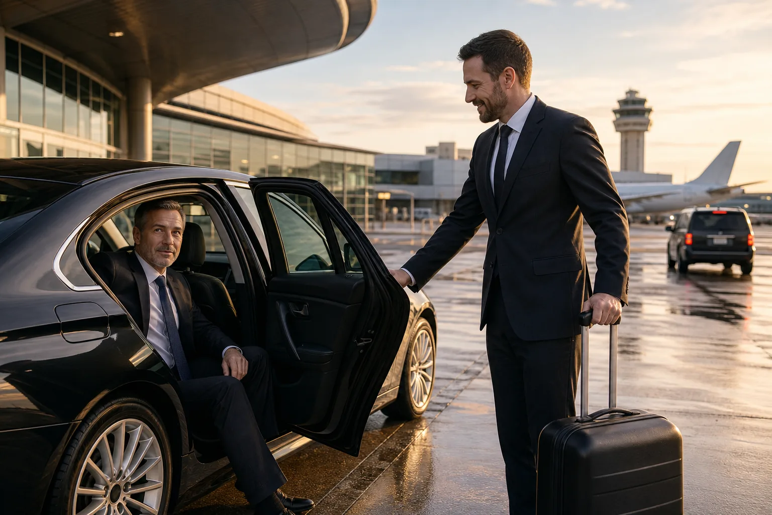 Illustration for Corporate Airport Pickup Services