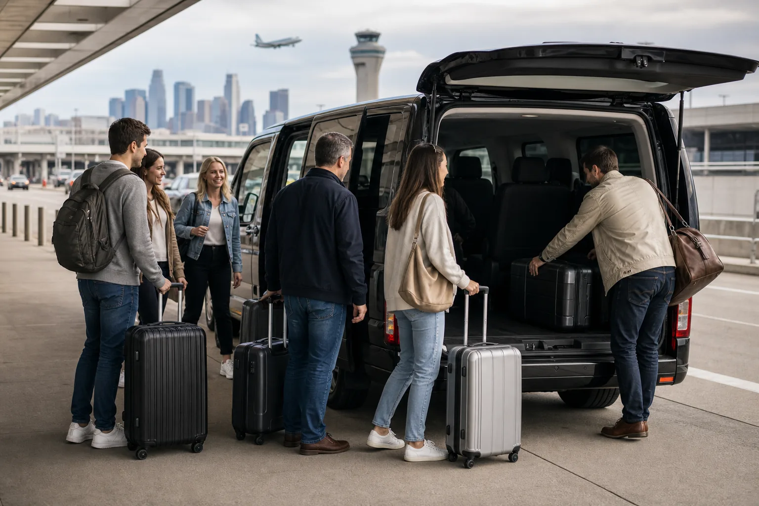 Illustration for Larger-Party Airport Transportation