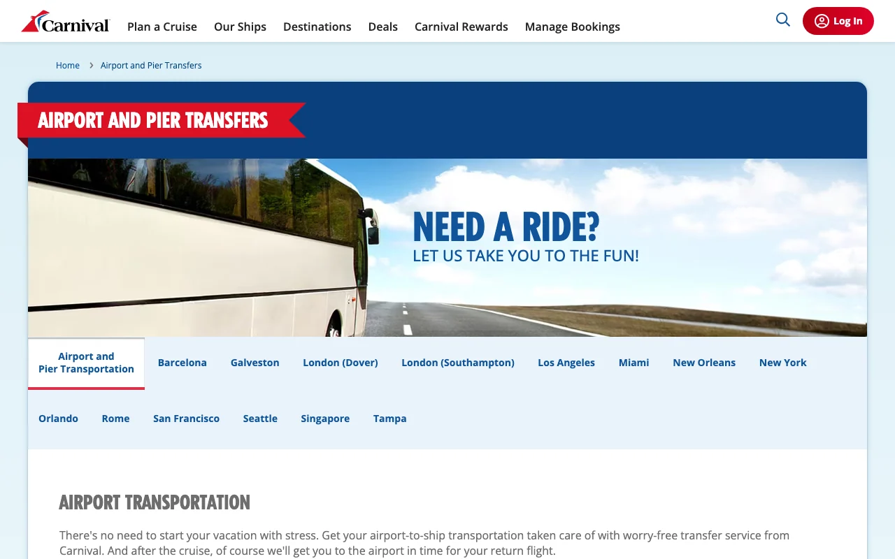 Illustration for Carnival Transfer