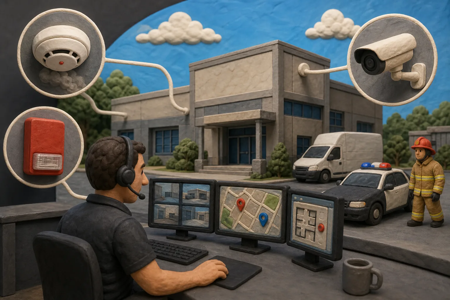 Illustration for Logic Fire and Security