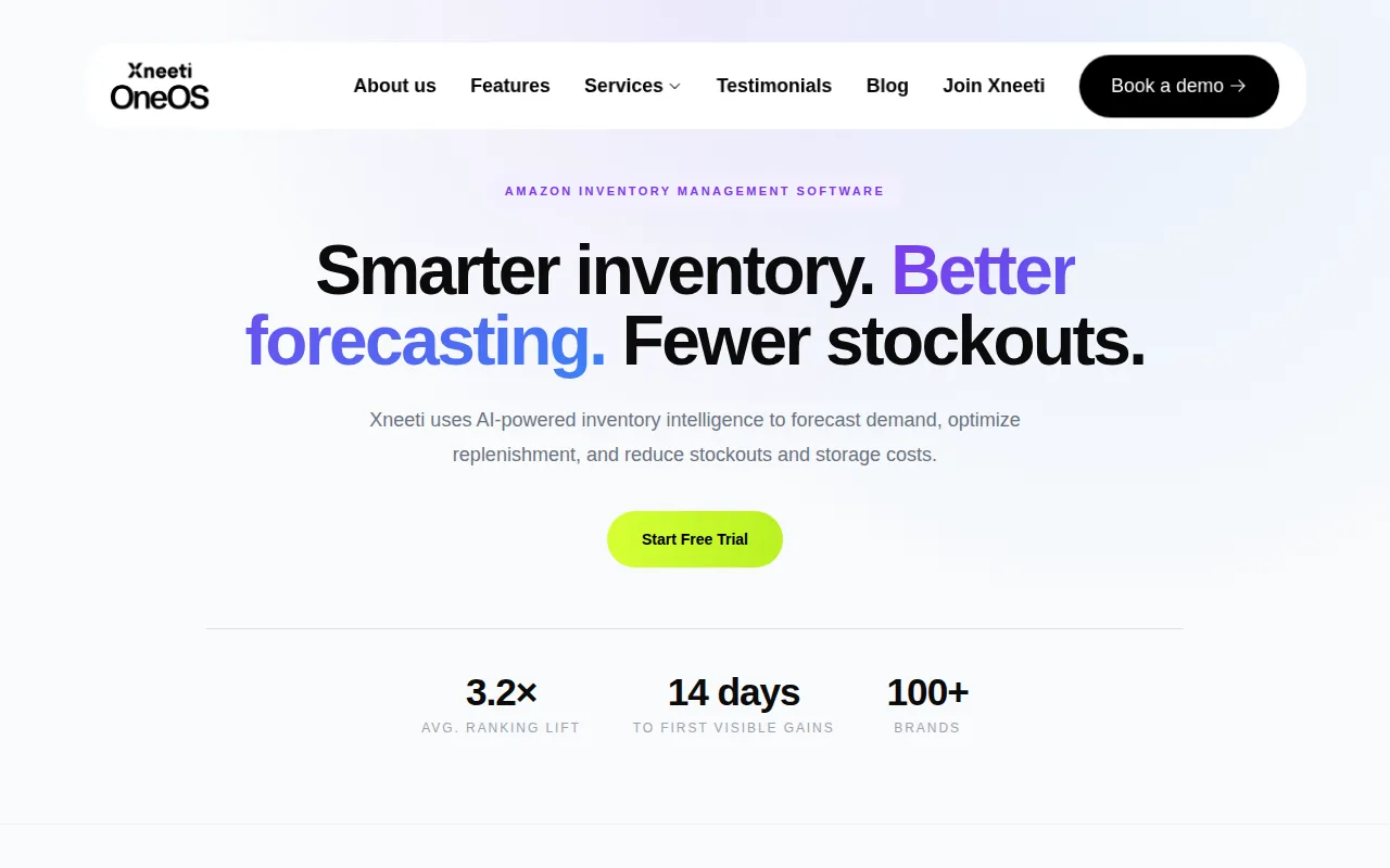 Screenshot of the Xneeti website