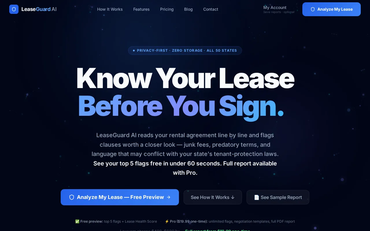 LeaseGuard AI: visual reference for 1. LeaseGuard AI (Our Top Pick)