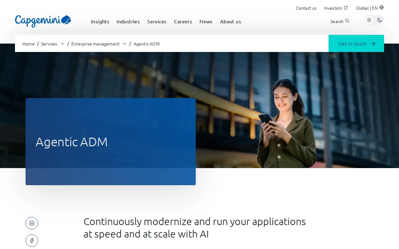 Capgemini: visual reference for 5. Capgemini — Performance engineering with AIOps workflows