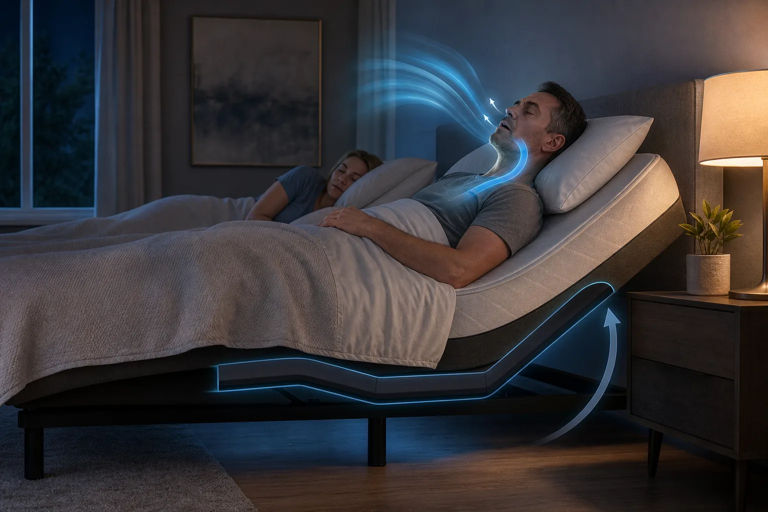 Tempur‑Pedic Ergo ProSmart Base: visual reference for 2. Tempur‑Pedic Ergo ProSmart Base, Best Anti-Snore Auto-Response