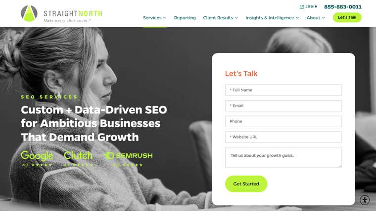 Straight North SEO page