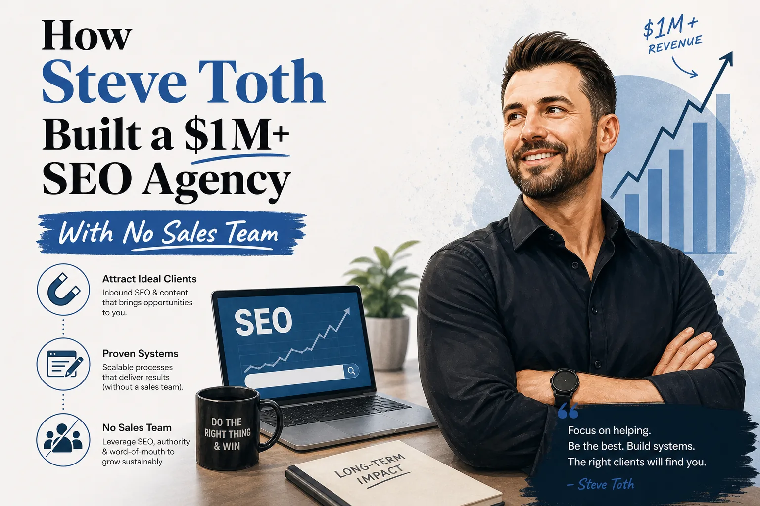 How Steve Toth Built a $1M+ SEO Agency With No Sales Team