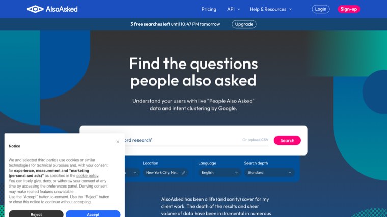 AlsoAsked question research