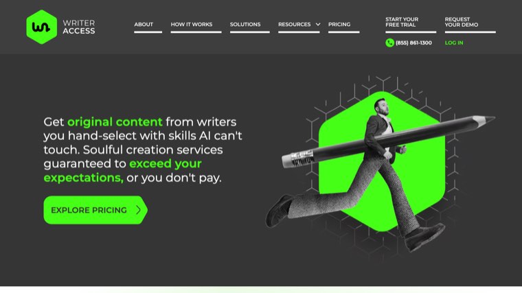 WriterAccess homepage