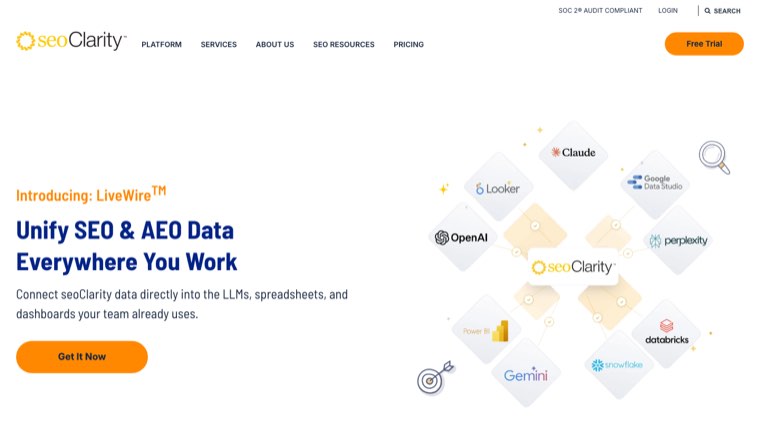 seoClarity unified SEO platform