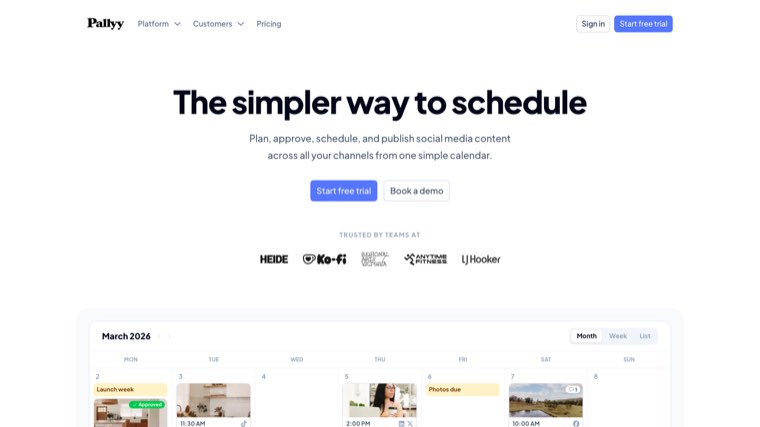 Pallyy homepage