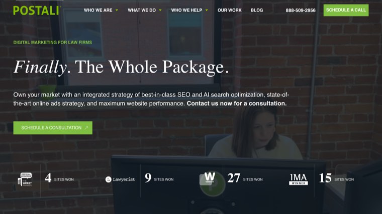 Postali homepage