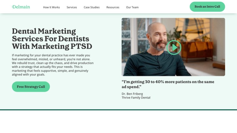 Delmain homepage