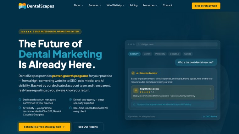 DentalScapes homepage