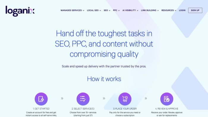 Loganix homepage