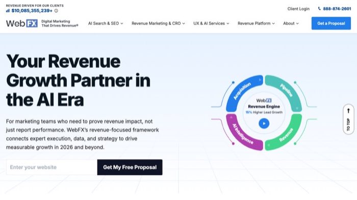 WebFX homepage