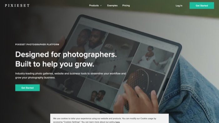Pixieset homepage